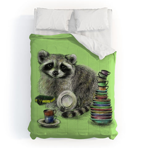 Anna Shell Raccoon Comforter