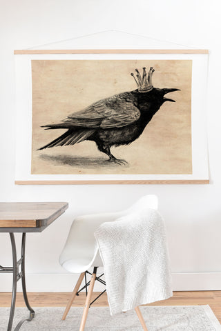 Anna Shell Raven Art Print And Hanger