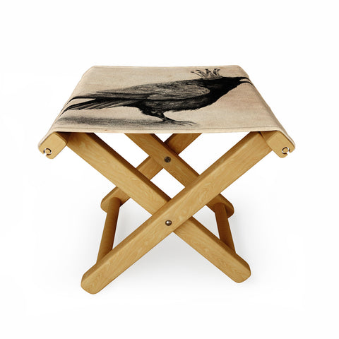 Anna Shell Raven Folding Stool