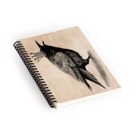 Anna Shell Raven Spiral Notebook