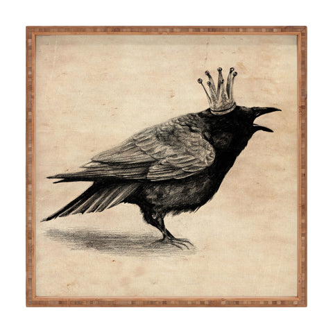 Anna Shell Raven Square Tray