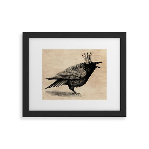 Anna Shell Raven Framed Art Print