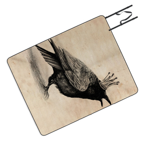 Anna Shell Raven Picnic Blanket