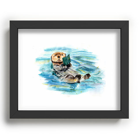 Anna Shell reading otter Recessed Framing Rectangle