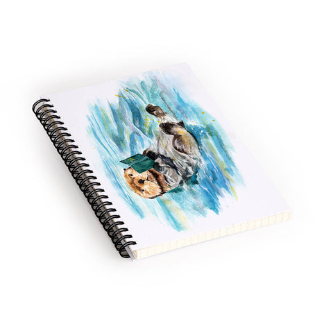 Anna Shell reading otter Spiral Notebook