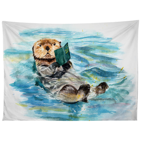 Anna Shell reading otter Tapestry