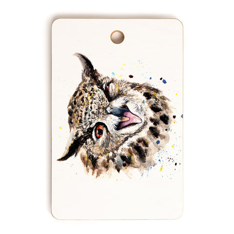Anna Shell Winking Owl Cutting Board Rectangle