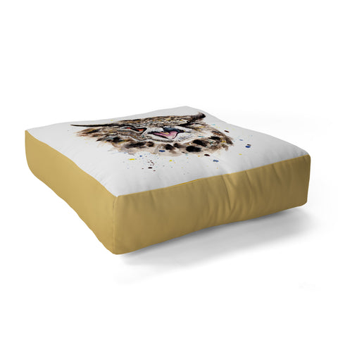 Anna Shell Winking Owl Floor Pillow Square