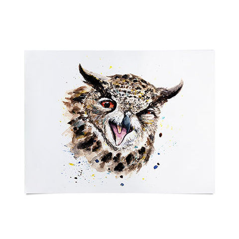 Anna Shell Winking Owl Poster