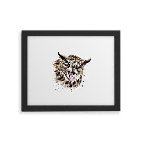 Anna Shell Winking Owl Framed Art Print