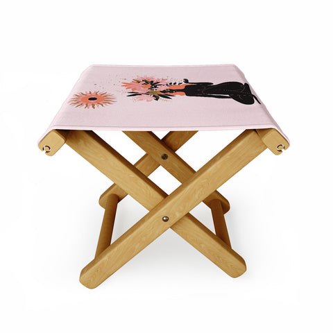 Anneamanda blooming in sun Folding Stool