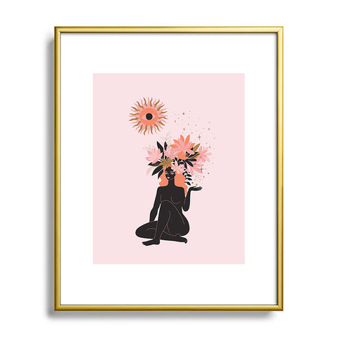 Anneamanda blooming in sun Metal Framed Art Print