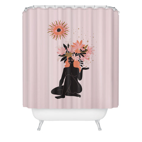 Anneamanda blooming in sun Shower Curtain