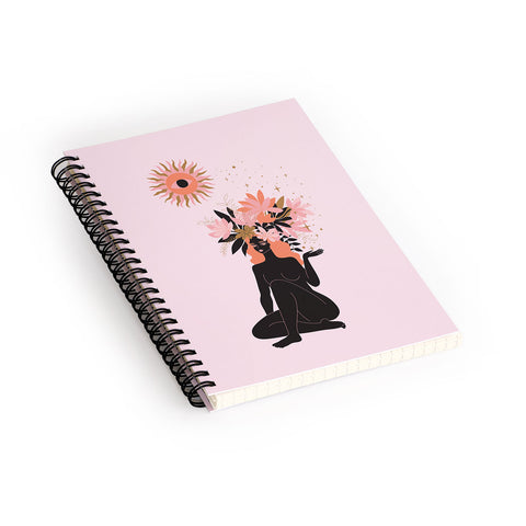 Anneamanda blooming in sun Spiral Notebook