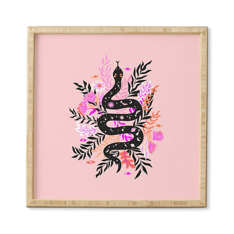 Anneamanda cosmic snake Framed Wall Art
