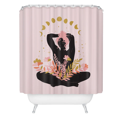 Anneamanda deep breath Shower Curtain