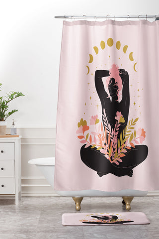 Anneamanda deep breath Shower Curtain And Mat