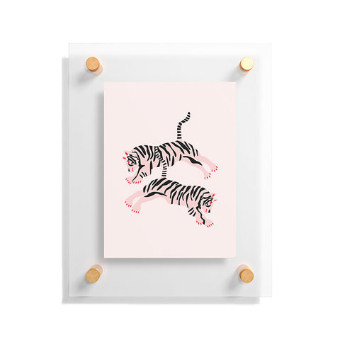 Anneamanda fierce females Floating Acrylic Print