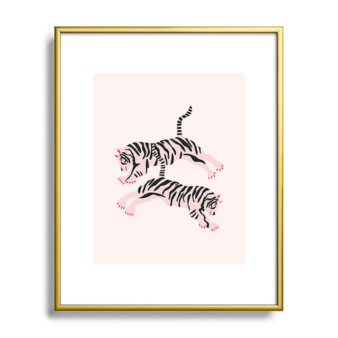 Anneamanda fierce females Metal Framed Art Print