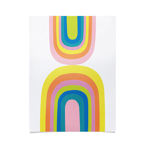 Anneamanda happy rainbows Poster