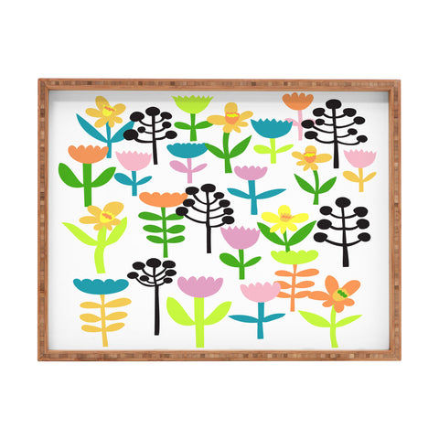 Anneamanda happy summer meadow Rectangular Tray