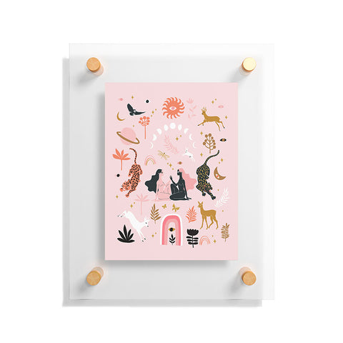 Anneamanda magic garden Floating Acrylic Print