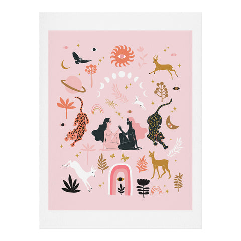 Anneamanda magic garden Art Print