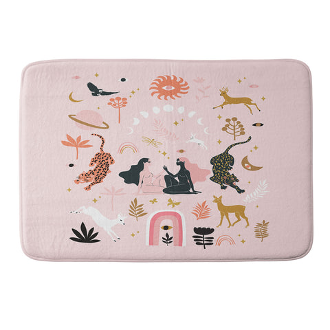 Anneamanda magic garden Memory Foam Bath Mat