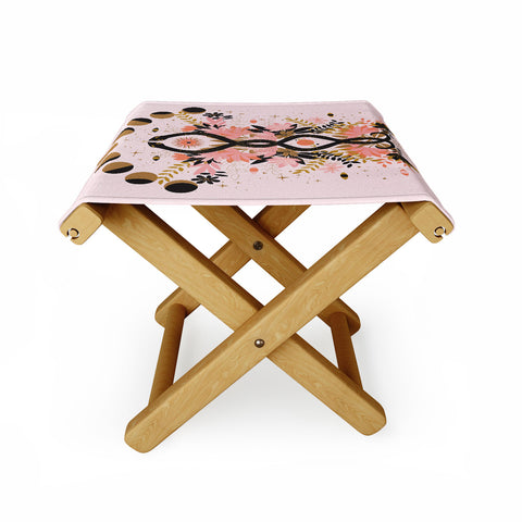Anneamanda magic snakes Folding Stool