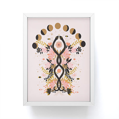 Anneamanda magic snakes Framed Mini Art Print