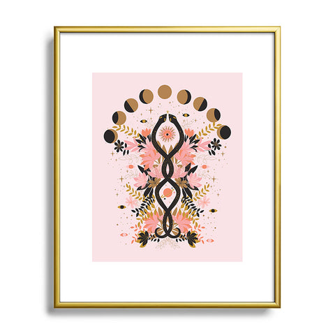 Anneamanda magic snakes Metal Framed Art Print