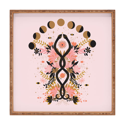 Anneamanda magic snakes Square Tray