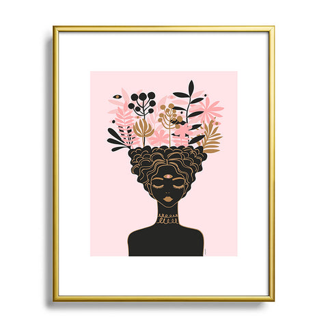 Anneamanda mind garden Metal Framed Art Print