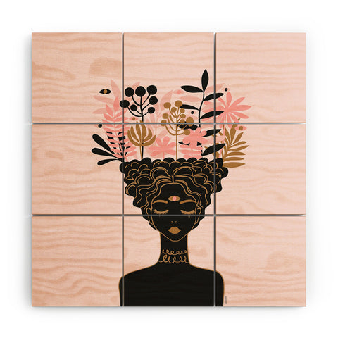Anneamanda mind garden Wood Wall Mural