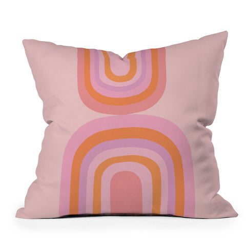 Anneamanda rainbow arches Throw Pillow