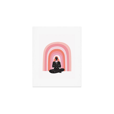 Anneamanda rainbow meditation Art Print