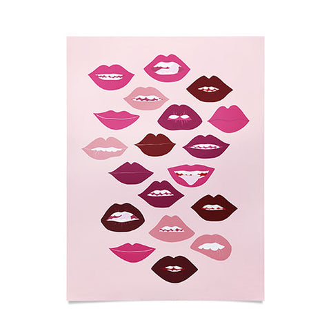 Anneamanda ruby lips Poster