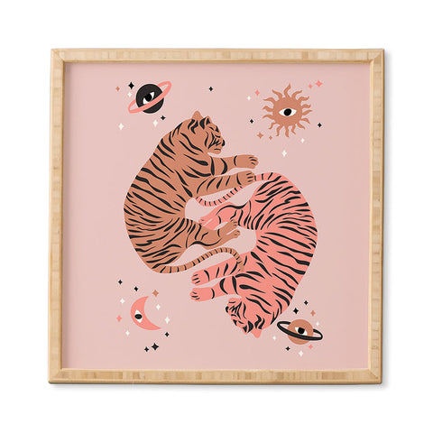 Anneamanda sleeping tigers Framed Wall Art