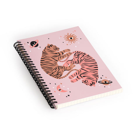 Anneamanda sleeping tigers Spiral Notebook