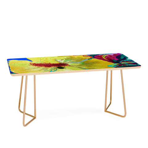 ANoelleJay Birthday Acrylic Yellow Orange Coffee Table
