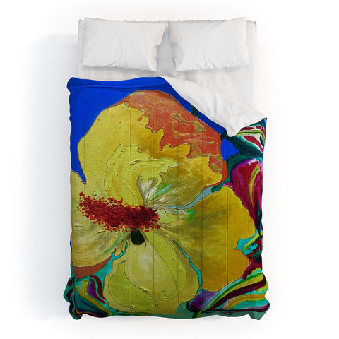 ANoelleJay Birthday Acrylic Yellow Orange Comforter