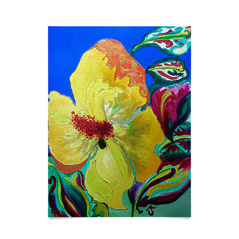 ANoelleJay Birthday Acrylic Yellow Orange Poster