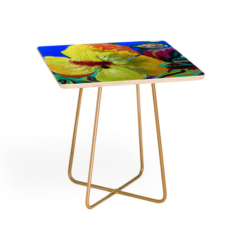 ANoelleJay Birthday Acrylic Yellow Orange Side Table