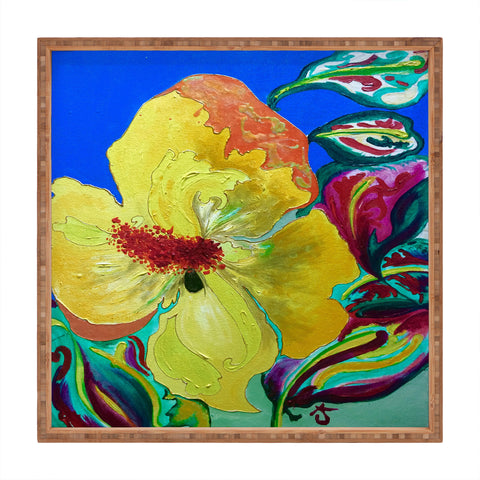 ANoelleJay Birthday Acrylic Yellow Orange Square Tray