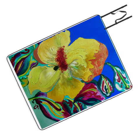 ANoelleJay Birthday Acrylic Yellow Orange Picnic Blanket