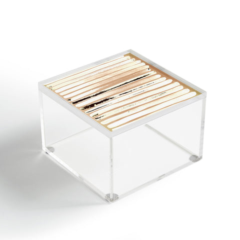 ANoelleJay Brown Earth Lines Acrylic Box