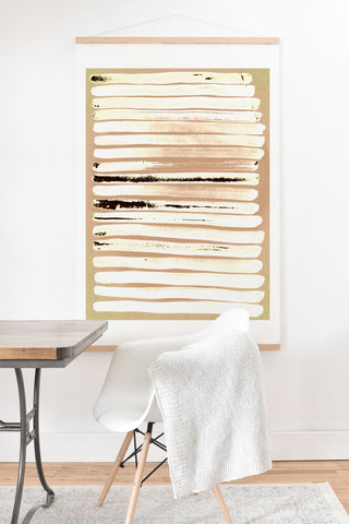 ANoelleJay Brown Earth Lines Art Print And Hanger