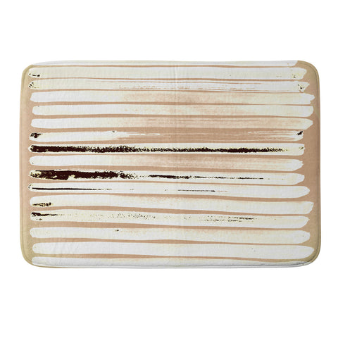 ANoelleJay Brown Earth Lines Memory Foam Bath Mat