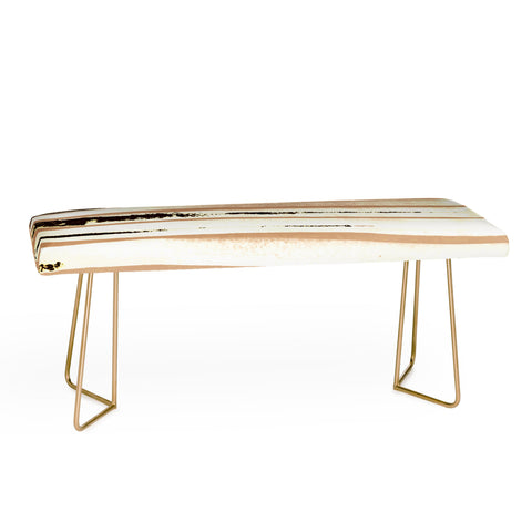 ANoelleJay Brown Earth Lines Bench