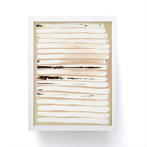 ANoelleJay Brown Earth Lines Framed Mini Art Print